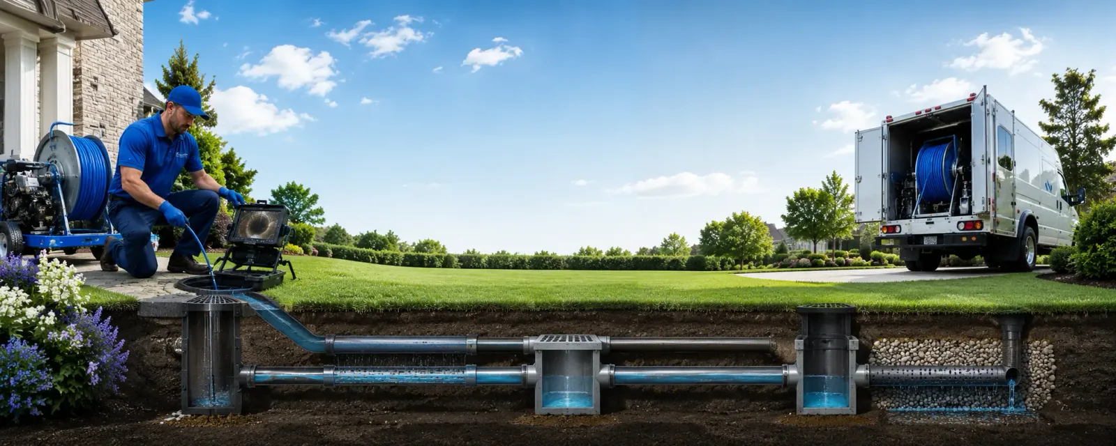 Outdoor drain cleaning information for Leeton, MO